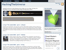 Tablet Screenshot of hackingtheuniverse.com